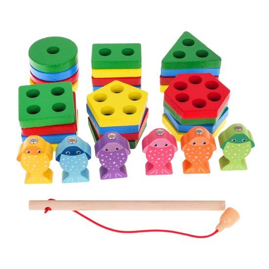 Dětská hra lovení rybiček na magnet 2v1