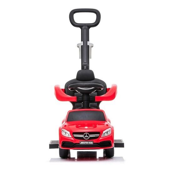 Baby Mix odrážedlo Mercedes AMG C63 s vodící tyčí 3v1 červené