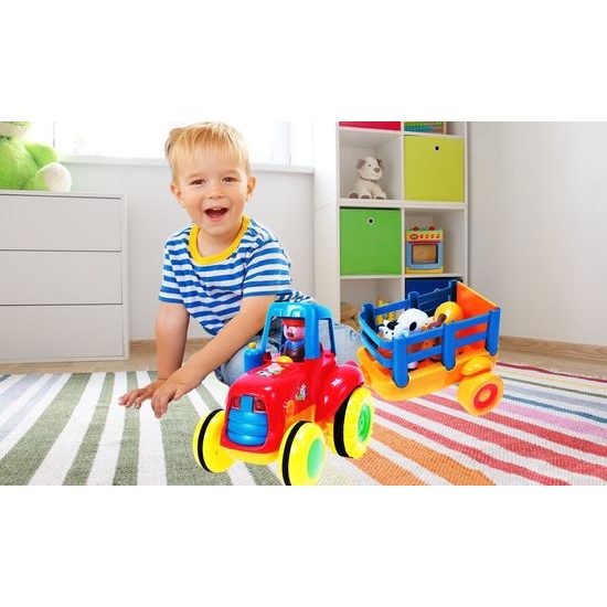 Veselý traktor pro nejmenší se světly a zvuky Activity Tractor