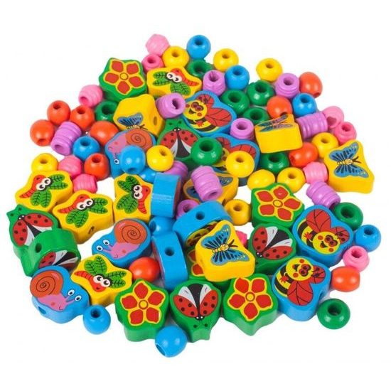 Sada dřevěných korálků Marine Beads 80 kusů