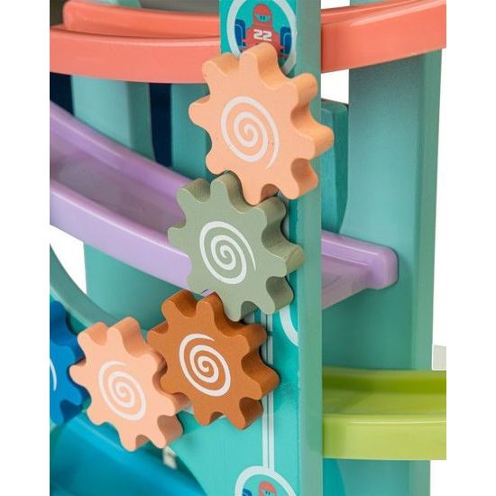 Ecotoys dětské cimbálky se skluzavkou a 6 autíčky