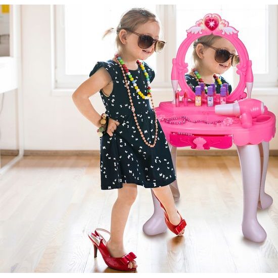 Dětský toaletní stoleček s příslušenstvím Glamour Mirror