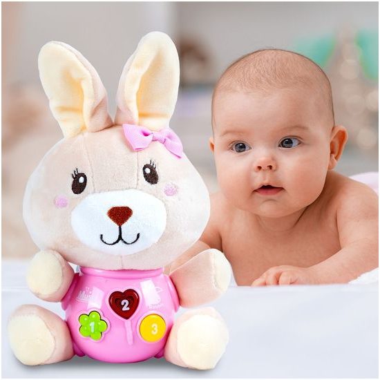 Interaktivní plyšový králíček na baterie Magic Rabbit
