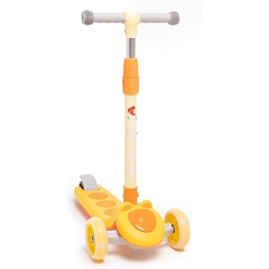 Majlo Toys dětská koloběžka Scooter se svítícími koly žlutá