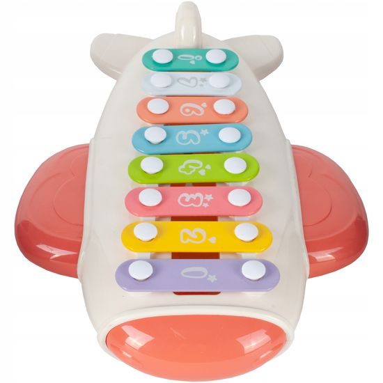 Cimbálky pro nejmenší Airplain Piano růžové