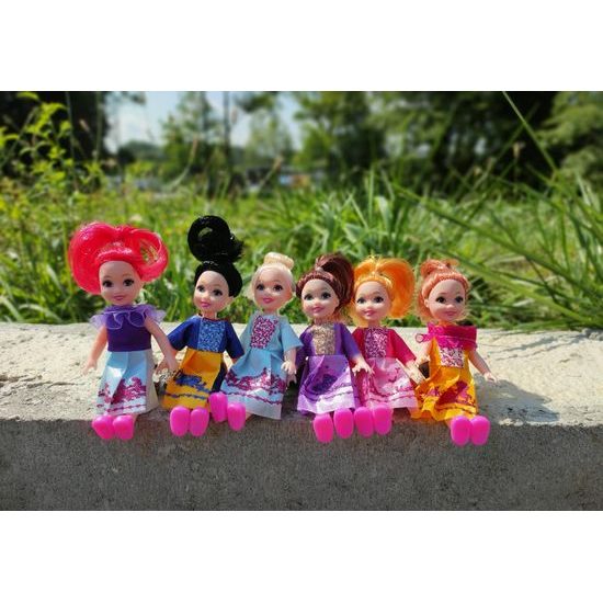 Doris sada 6 panenek 12 cm Happy Dolls