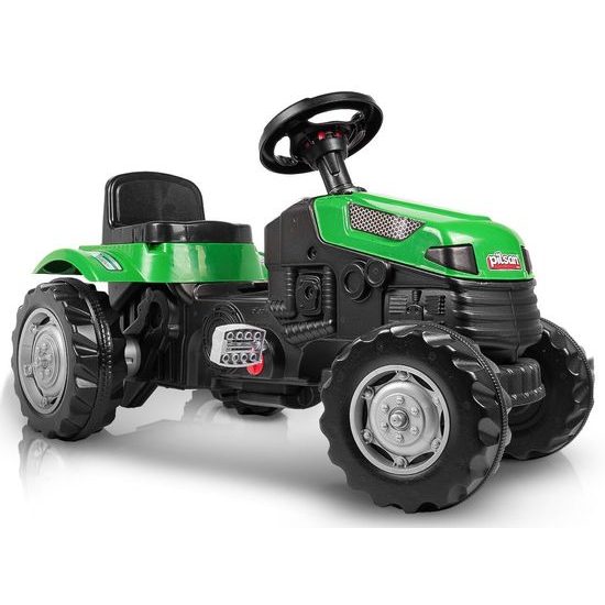 Dětský šlapací traktor s vlečkou Active Pedal zelený