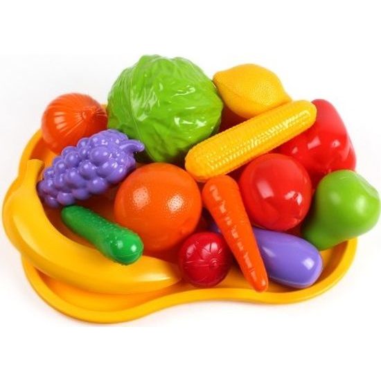 Ovoce a zelenina s podnosem