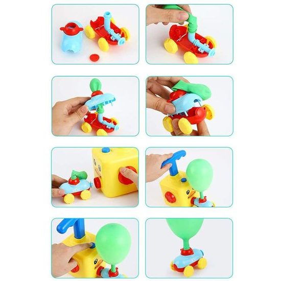 Odpalovač autíček s nafukovacími balónky Power Balloon