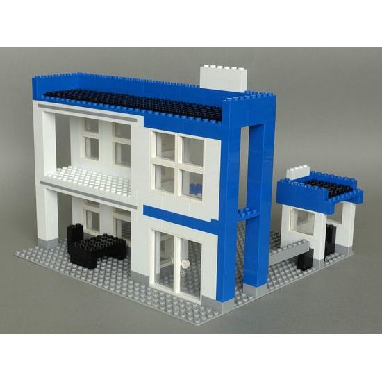 LW Toys Stavebnice pro děti - Policejní set 1000 ks (těžký)