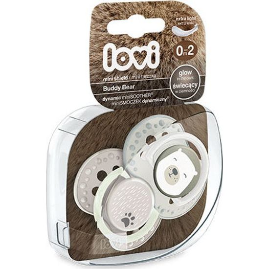 Lovi Dudlíky 0 - 2 m Buddy Bear - béžové