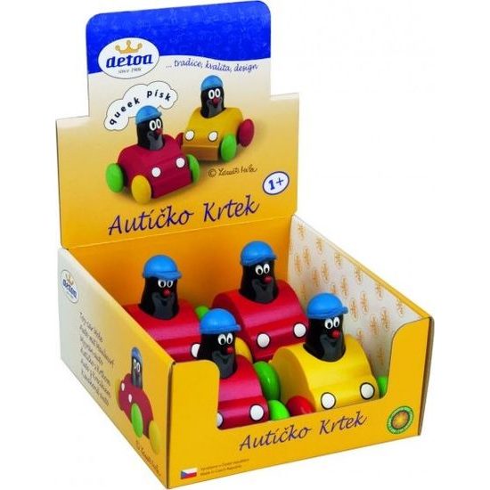 Pískající krtek v autíčku