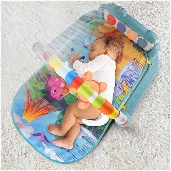 Dětská hrací deka s piankem Pedal Piano - modrá