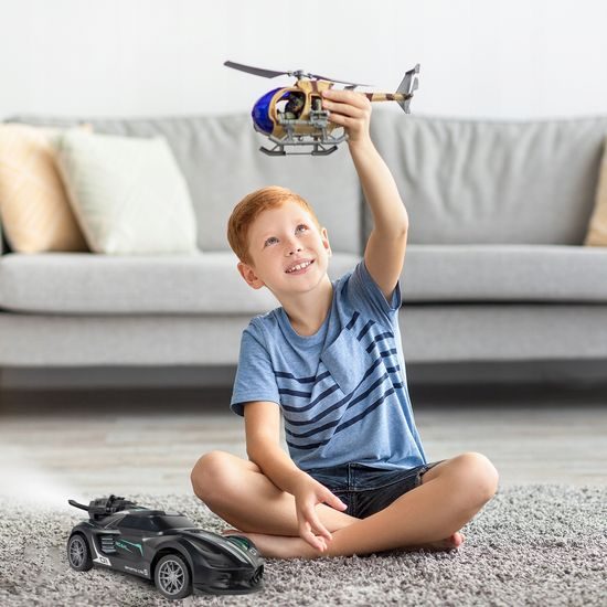 Autíčko na dálkové ovládání s kouřovým efektem Speed X 1:20 černé