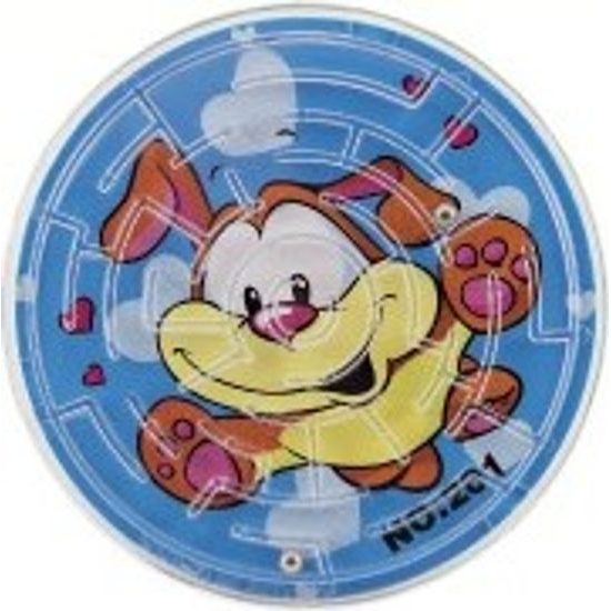 Bludiště hlavolam s kuličkou - mix 6 barev