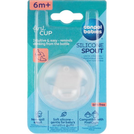 CANPOL babies Náhradní silikonové pítko pro hrnečky FirstCup 1ks