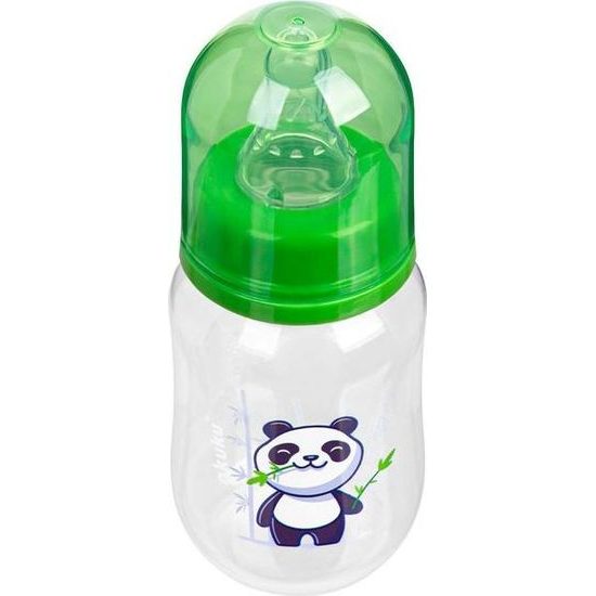 Láhev s obrázkem 125 ml panda zelená
