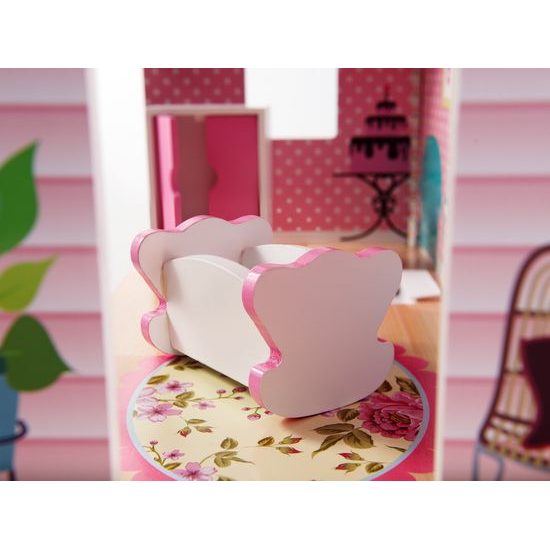 Dřevěný domeček pro panenky s LED osvětlením rezidence Brenda