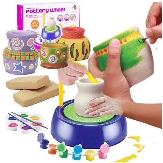 Doris dětský hrnčířský kruh s hlínou a barvami Pottery Wheel