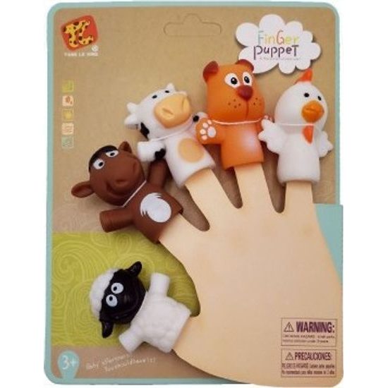 Prstový Maňásek zvířátko - domácí farma