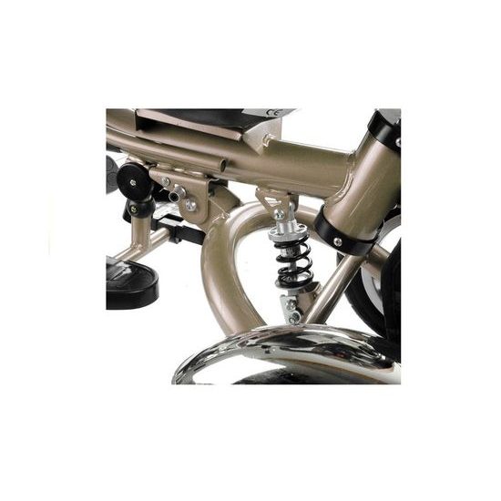 Majlo Toys tříkolka 2v1 s nafukovacími koly PRO600 béžová