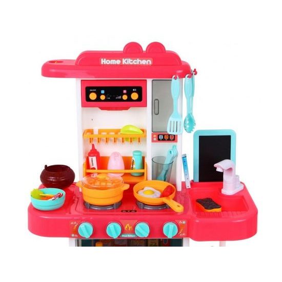 Majlo Toys dětská kuchyňka se zvuky a párou- růžová