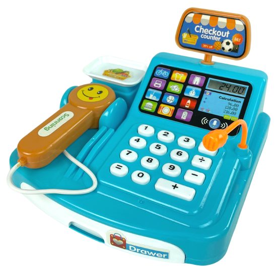 Dětská pokladna se skenerem Happy Checkout