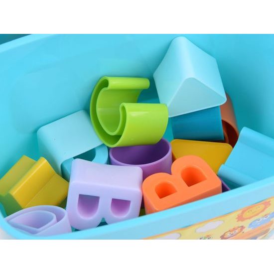 Haunger sada vkládacích kostek s kyblíčkem pro nejmenší First Blocks