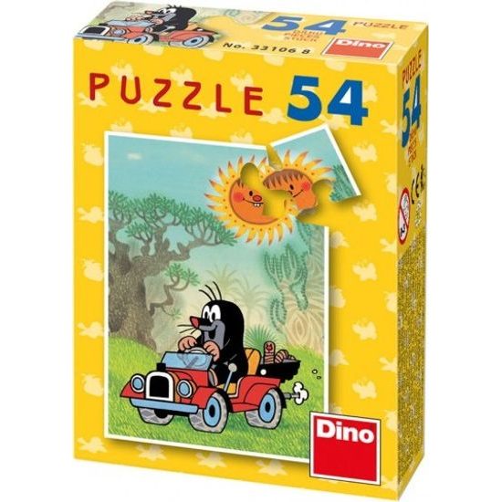 Minipuzzle Krtek 8 druhů 54 dílků