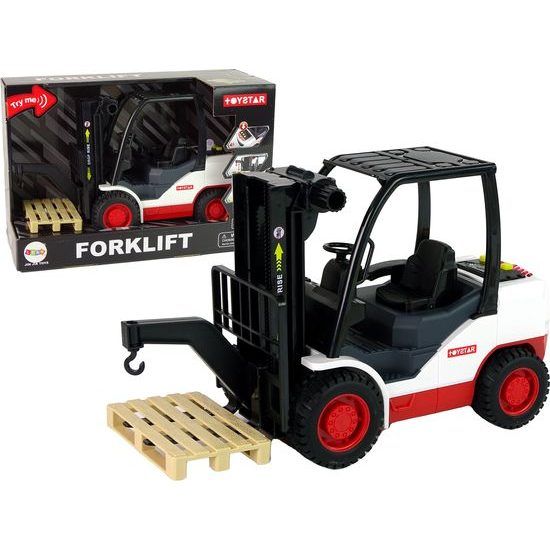 Vysokozdvižný vozík s paletou - černý