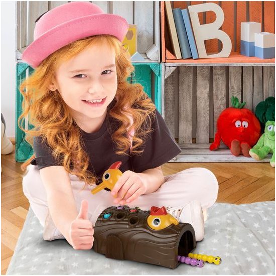 Magnetická hra pro děti Datel a červíci