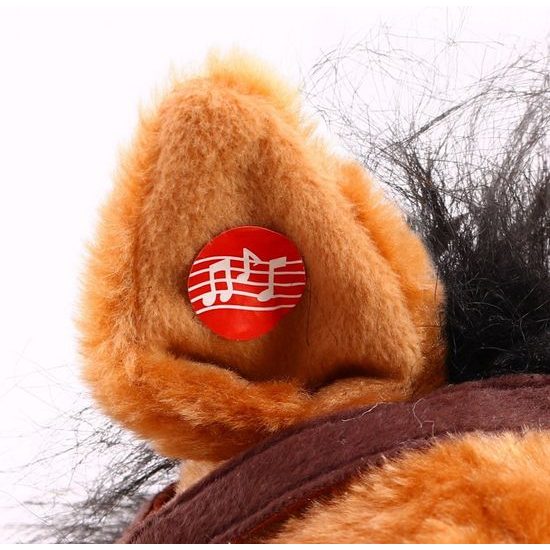 Plyšový houpací kůň Ferda - světle hnědý