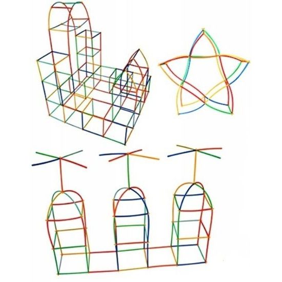 Kreativní stavebnice ze slámek Straws Blocks 800 dílků