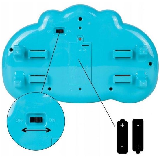 Interaktivní volant pro nejmenší se světlem a zvukem Lion Driver modrý