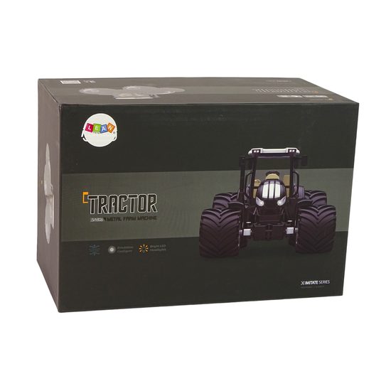 Traktor na dálkové ovládání s kovovou karosérií Farm Machine