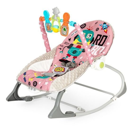 Ecotoys kojenecké lehátko 3v1 s vibracemi a hudbou Ufo Space