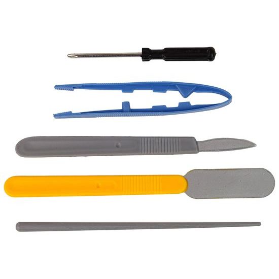 Doris dětský mikroskop na baterie s příslušenstvím Little Scientific žlutý