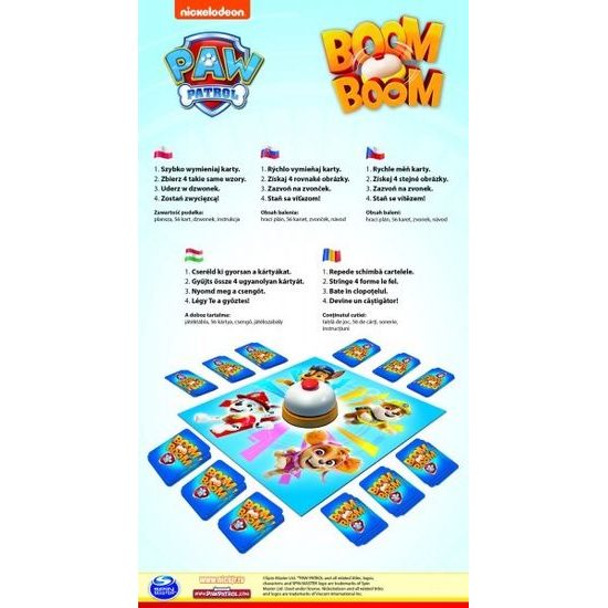 Boom Boom Tlapková patrola/Paw Patrol - společenská hra