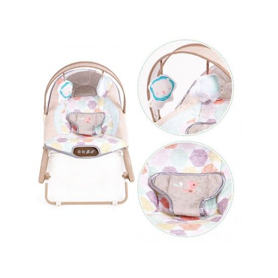 Ecotoys kojenecké lehátko 3v1 s vibracemi a hudbou Animal 11