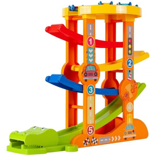 Skluzavka se 6 autíčky Krokodýl