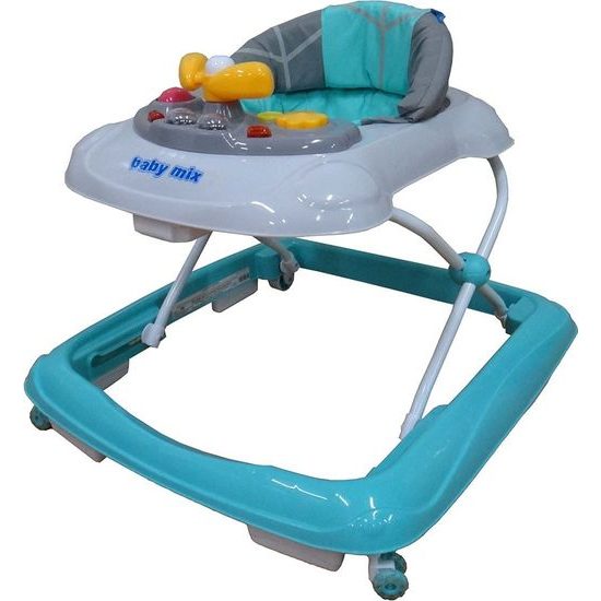 Baby Mix dětské vzdělávací chodítko mintové