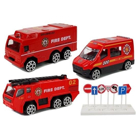 Interaktivní letadlo s autíčky, světly a zvuky Fire Airplane