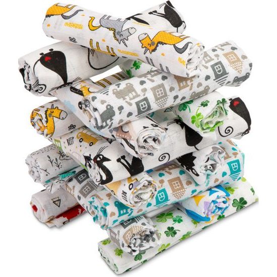 Dětské bavlněné pleny s obrázkem Sensillo chlapecké 5ks
