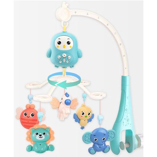 Kolotoč nad postýlku s melodiemi a dálkovým ovládáním Tučnáček