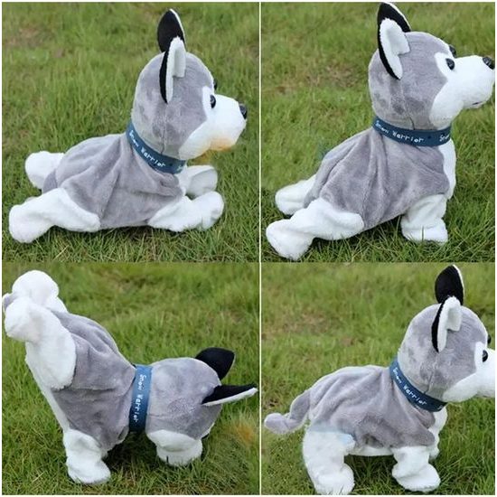 Interaktivní plyšový pejsek Husky reagující na pohyb