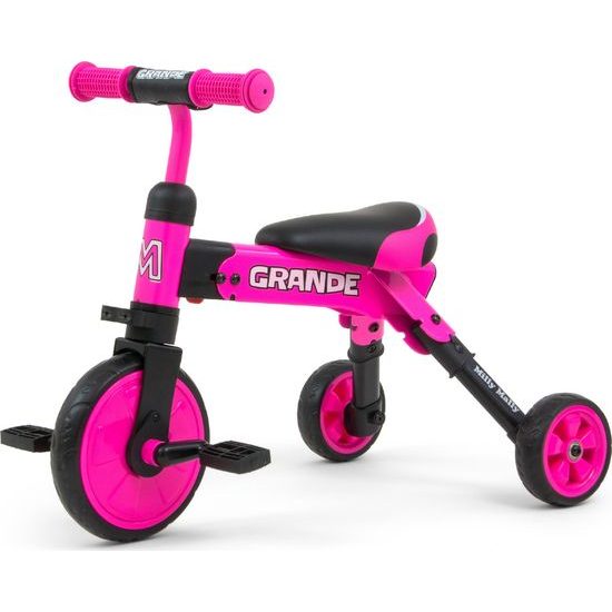 Dětská tříkolka 2v1 Milly Mally Grande pink