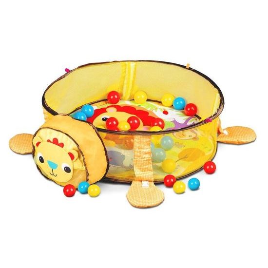Ecotoys hrací deka s 30 míčky Lvíček