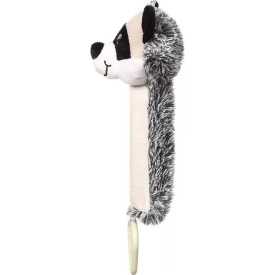 BabyOno Plyšová pískací hračka Racoon Rocky Mýval, černo-bílý