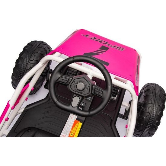 Elektrické autíčko Buggy A8812 24V růžové