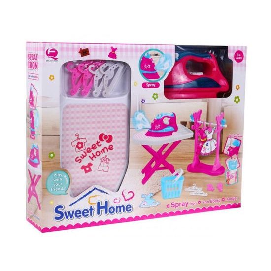 Majlo Toys dětské žehlící prkno s napařovací žehličkou Sweet Home